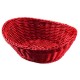 Corbeille ovale rouge rubis