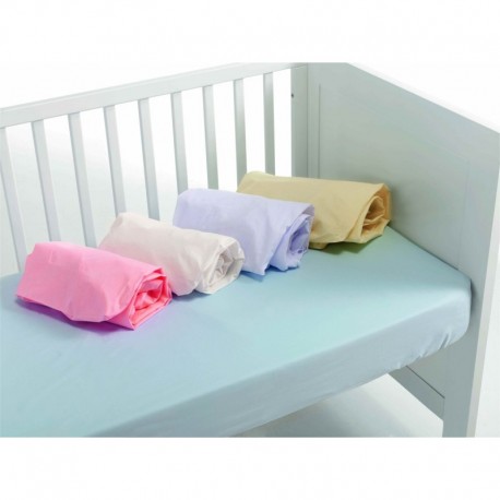 Drap de dessous pour lit de bébé (popeline) 60x120 cm Beige 00825-05 - GEI