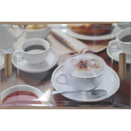 Plateau vitrifié Italian coffee