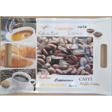 Plateau vitrifie happy breakfast