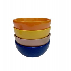 Bol p1 taupe/orange/jaune/bleu fonce assortis 2996