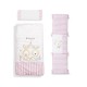 Edredon, tour de lit et oreiller 62x126 cm -3pieces CONEJITO BABY Rose 91501-02