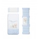 Edredon, tour de lit et oreiller 62x126 cm -3pieces LOVE AZUL 91301-01