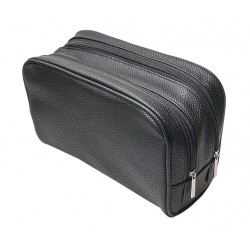 7750 Trousse de toilette noire 26x11x16 ,2 zip