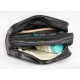 7750 Trousse de toilette noire 26x11x16 ,2 zip