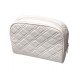 7762 Trousse de toilette blanc 22x8x14 ,1 poche intérieure