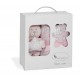 PE005-02 Couverture 80x110 Rose Oso estrella +Peluche 15 cm
