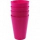 12300SIV GOBELET HAWAI 0,43 L. SET de 4 gobelets (Bleu/Rose/Vrert)