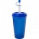 15781S1T GOBELET JOVI AVEC COUVERCLE ET CANNE 0.56L (Bleu/Rouge)