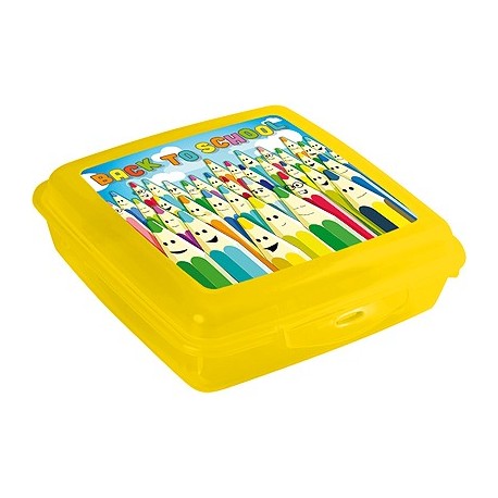 16808E57 BOITE SANDWICH PLATE BACK TO SCHOOL 15x14x5 cm