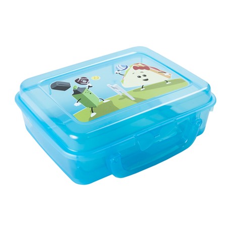 Boite a sandwich avec poignee bleu colonia 20x16x7 cm, 16798