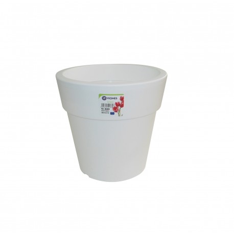 869-01 Pot Linéa white D16xh15.5cm