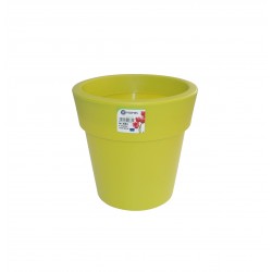 869-12 Pot Linéa Chartreuse D16xh15.5cm