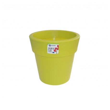 869-12 Pot Linéa Chartreuse D16xh15.5cm
