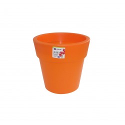 869-19 Pot Linéa Orange D16xh15.5cm