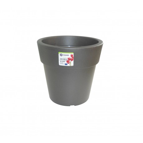 869-25 Pot Linéa Anthracite D16xh15.5cm
