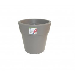 869-26 Pot Linéa taupe D16xh15.5cm