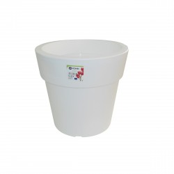 870-01 Pot Linéa white D20xh18.5cm