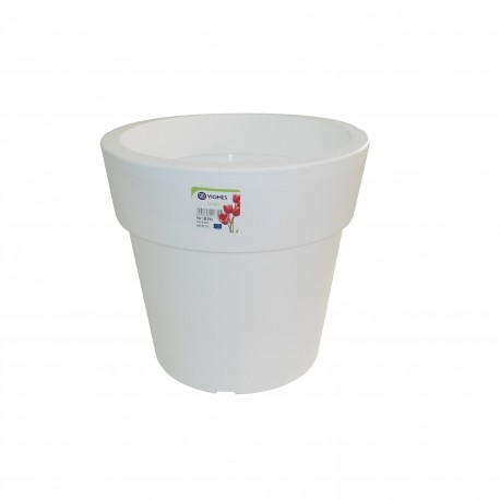 870-01 Pot Linéa white D20xh18.5cm