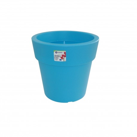 870-15 Pot Linéa Cyan D20xh18.5cm