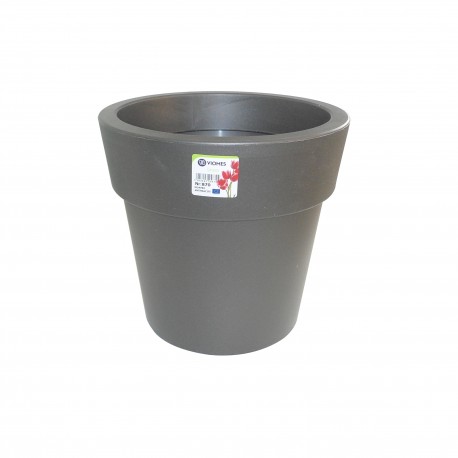 870-25 Pot Linéa Anthracite D20xh18.5cm