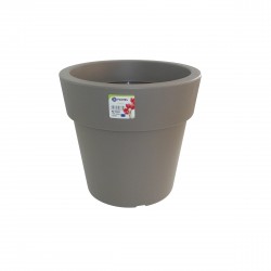 870-26 Pot Linéa taupe D20xh18.5cm