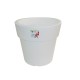 871-01 Pot Linéa Blanc D25xh24cm