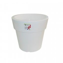 871-01 Pot Linéa Blanc D25xh24cm