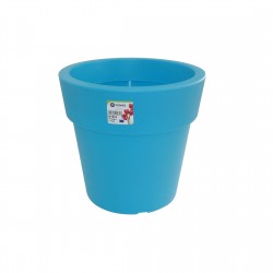 871-15 Pot Linéa Cyan D25xh24cm