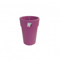 879-21 Pot Linéa haut Violet D16xh22cm