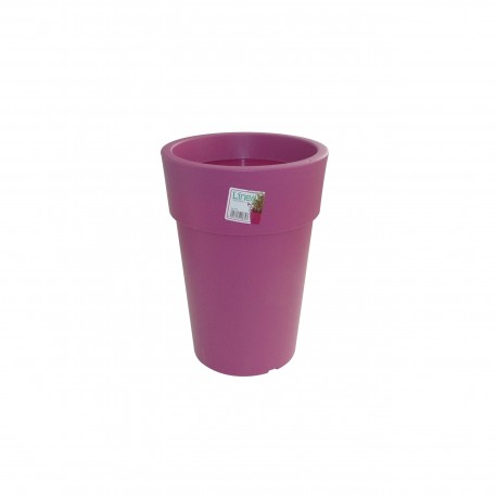 879-21 Pot Linéa haut Violet D16xh22cm