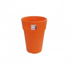 880-19 Pot Linéa haut Orange D20xh26cm