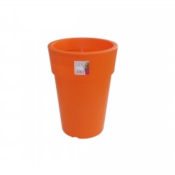 881-19 Pot Linéa haut Orange D25xh34cm