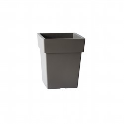 572-26 Pot Linéa carré taupe 27x27x34 cm