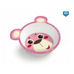 4/520 rose Bol en melamine a oreilles 490 ml 4M+ BPA 0% hello little