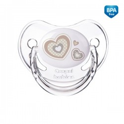 22/565 beige Sucette orthodontique silicone nouveau né 0-6M+ hearts