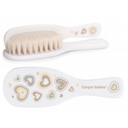 7/406 blanc Set brosse+peigne collection nouveau né poil naturel